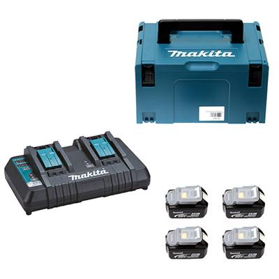 Pack énergie Makita 4 batteries 18 V 4 Ah