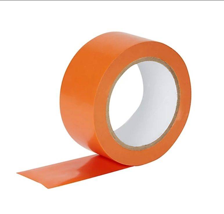 Ruban adhésif gros travaux PVC - 33m x 50mm - orange