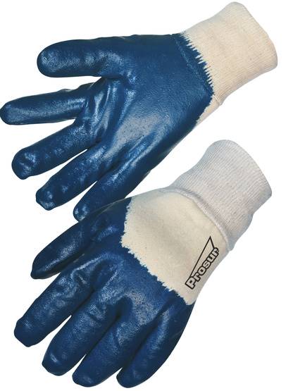 Gant nitrile bleu (3/4) - Enduction lourde - T9 - Singer - Lot de 10