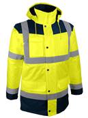 Parka de visualisation 4 en 1 - jaune fluorescent/marine - XL - Singer