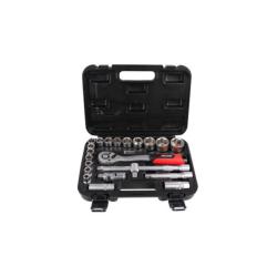 Jeu de 22 clés à douille 1/2" – Chrome vanadium satiné – Kreator