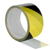 Ruban adhésif toilé de signalisation - Jaune/Noir - 48mm x 33ml