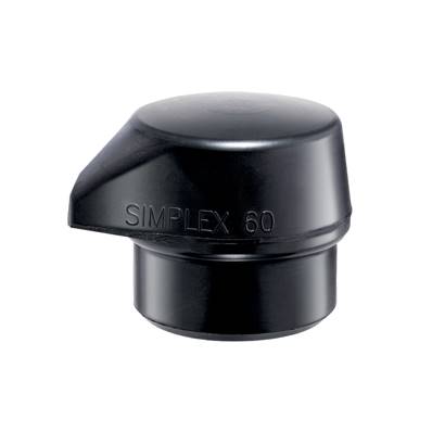 Embout Caoutchouc Chargé Noir avec Pied - D60 - Pour Maillet Simplex