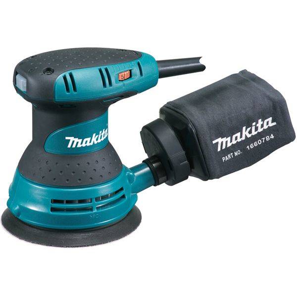 Ponceuse excentrique 300W - 12000orb/mn - Ø125mm - osc. 2,8mm - 1,3kg - Makita