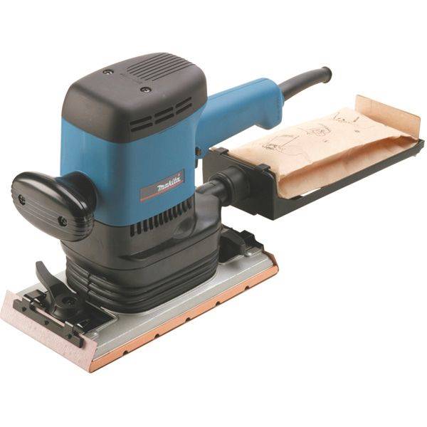 Ponceuse vibrante 600W - 6000 orb/mn - 115 x 280mm - osc. 5mm - 3,1kg - Makita