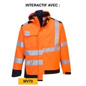 Veste Softshell Modaflame Multirisques MV72 Orange/Marine - Taille S