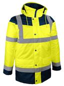 Parka de visualisation - jaune fluorescent / marine - XL - Singer