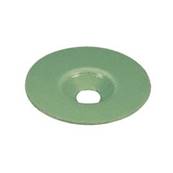 Rondelle pour pointe en acier zingué - 25 X 5 X 1mm - 100 pièces - vert