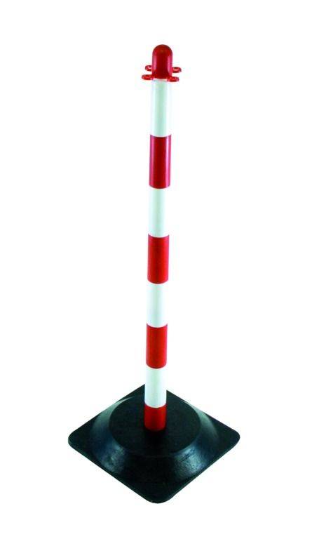 Poteau de support pour chaîne plastique - Haut.90cm - Lest 2,80kg - Taliaplast