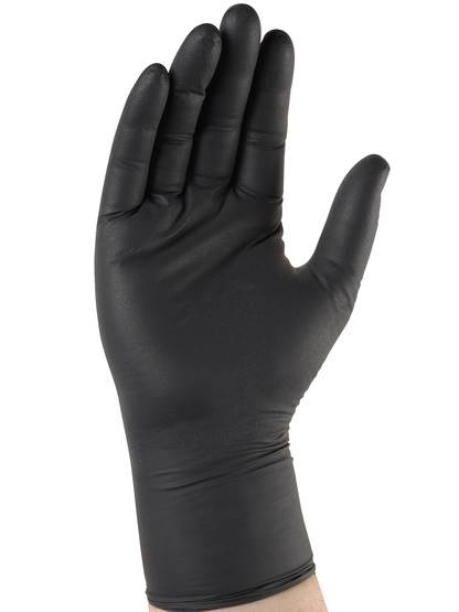 Gant nitrile noir Usage unique Non poudré Non stérile - Boîte 100 - L - Singer