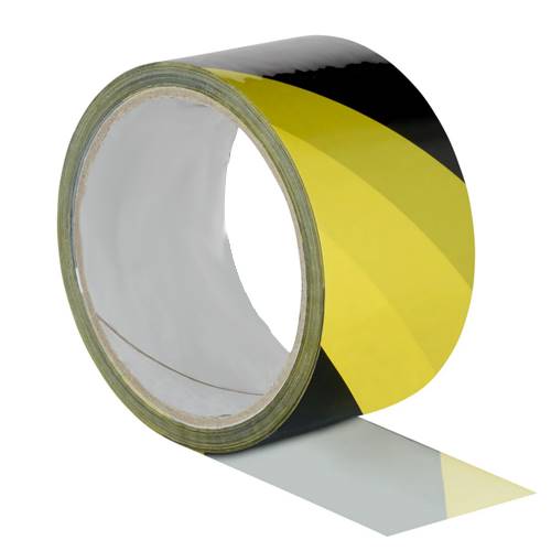 Ruban adhésif toilé de signalisation - Jaune/Noir - 48mm x 33ml