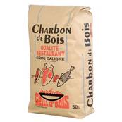 Sac de charbon 50 Litres - Qualité Restaurant - Grill'O'Bois