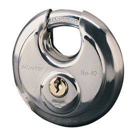 Cadenas circulaire Master Lock - Acier inoxydable - Anse rétractable - 70mm