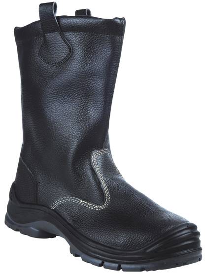 Botte de sécurité fourrée cuir BREME - Coloris noir - Pointure 39 - Singer