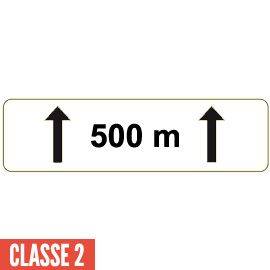 Panonceau M2 - Pour panneau BK 650 ou 850 mm - CL.2 - 500 m - 200x200mm