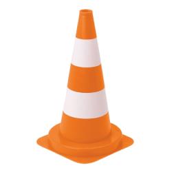 C�ne De Chantier K5a Orange 50 cm Recycl� 2 Bandes Blanches