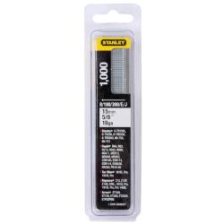 Clous STANLEY 18GA Type J – 15 mm – Boîte de 1000