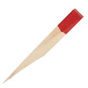 Piquet d'implantation en bois - 35 x 35mm 0,35 m - Embout rouge - prix  l'unit