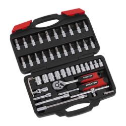 Jeu de douilles 1/4" � 46 pi�ces � Coffret complet � Kreator
