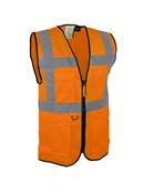 Gilet de visualisation Multi-poches - orange fluo - CL.2 - XL - Singer