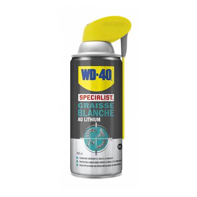 Graisse Blanche Aérosol WD40 au Lithium - 400 ml