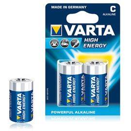 Piles alcalines Varta Long Life Power - C - LR14 - Le blister de 2