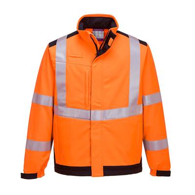 Veste Softshell Modaflame Multirisques MV72 Orange/Marine - Taille S